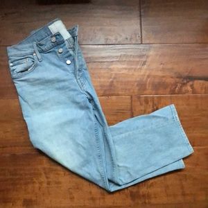 Mother light wash tomcat jeans